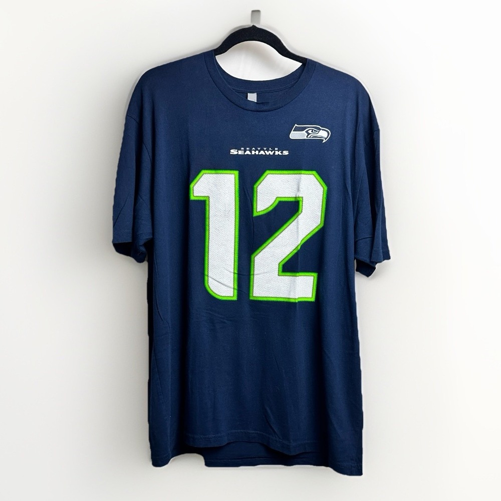 Seattle Seahawks 12th Fan T-Shirt NFL Football Next Level Apparel Unisex XL